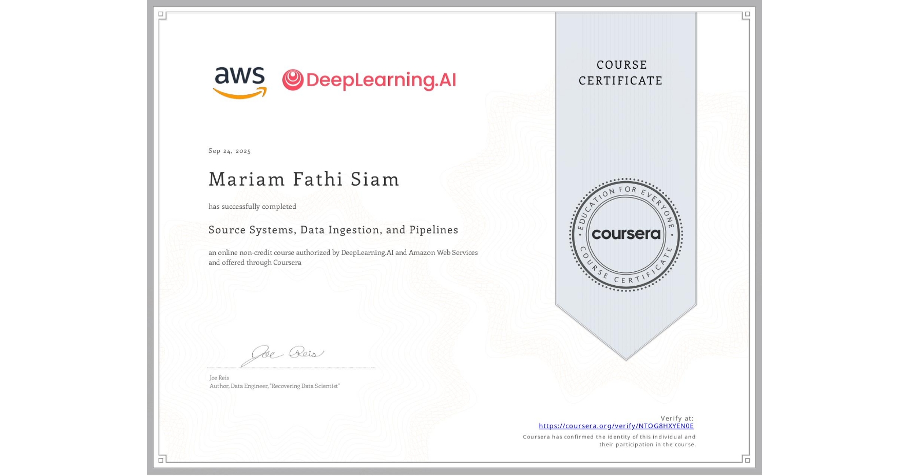 DeepLearning.AI Data Engineering Professional Certificate
